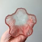 Murano Chandelier Tube Shaded Pink Cherry Vintage Interior-3