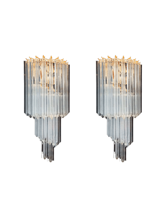 Murano - walllampes - transparent spiral
