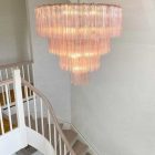 Murano chandelier - 78 tubes - Pink