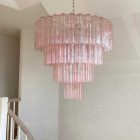 Murano chandelier - 78 tubes - Pink