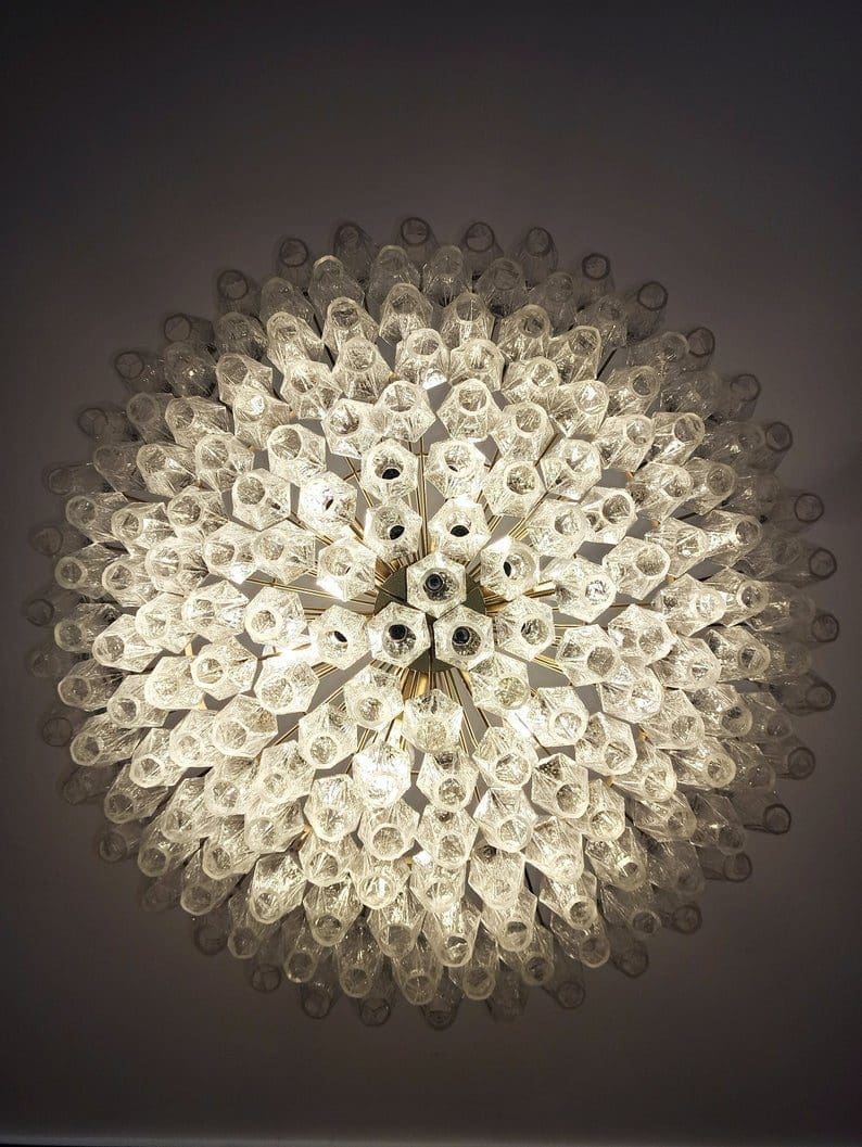murano kristallkrona murano lampa klar prisma