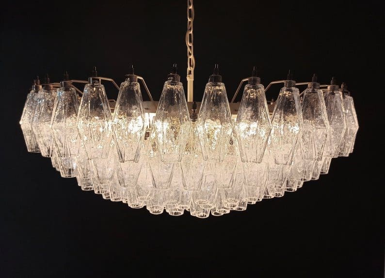 murano kristallkrona murano lampa klar prisma