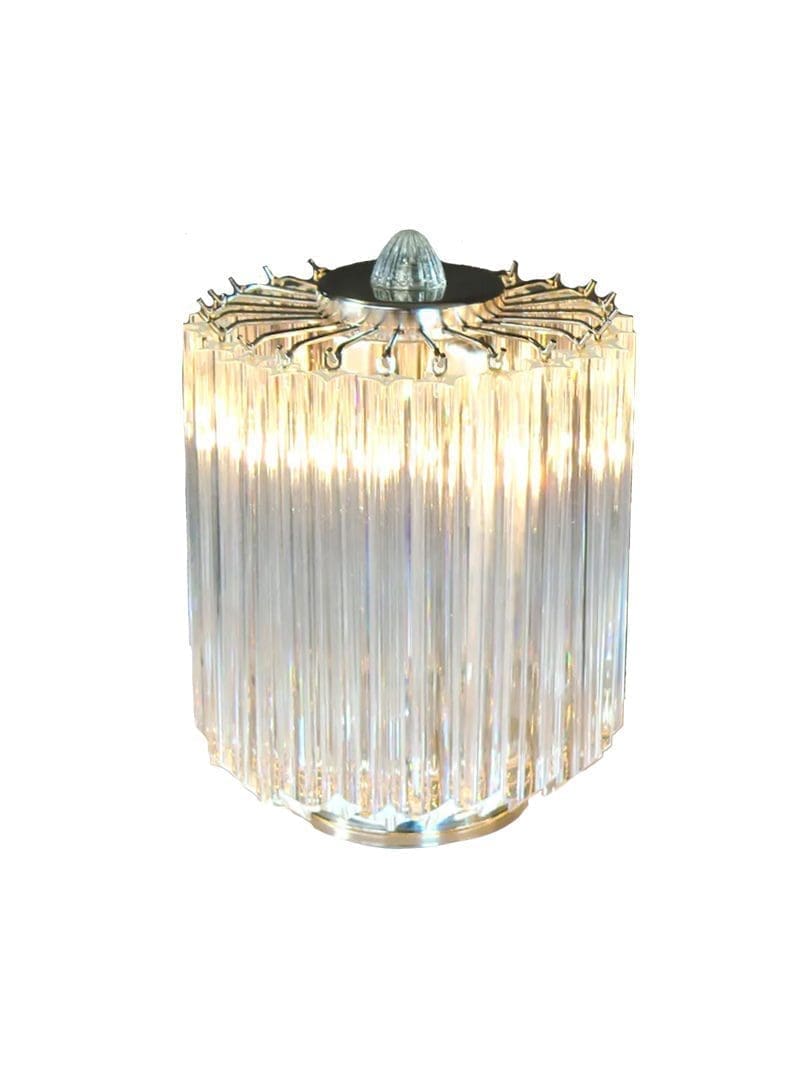 Murano Bordlamper - 24 prismer - Klar Krom blank