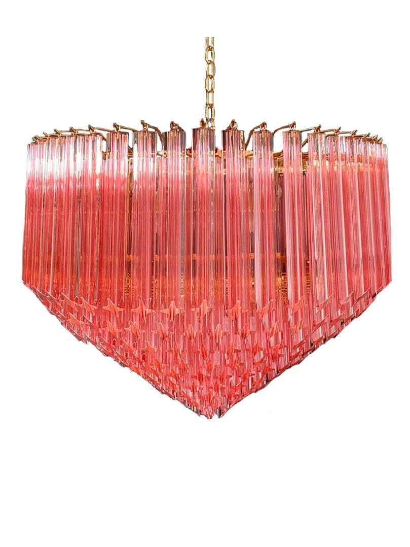 murano-lysekrone-spids-rosa Murano Chandelier