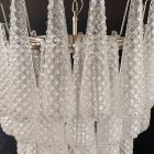 Murano chandelier - 75 glass leaves - Transparent