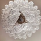 Murano chandelier - 75 glass leaves - Transparent