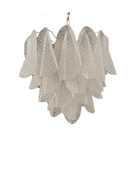 Murano chandelier - 41 Rondini - Granigliar - Transparent