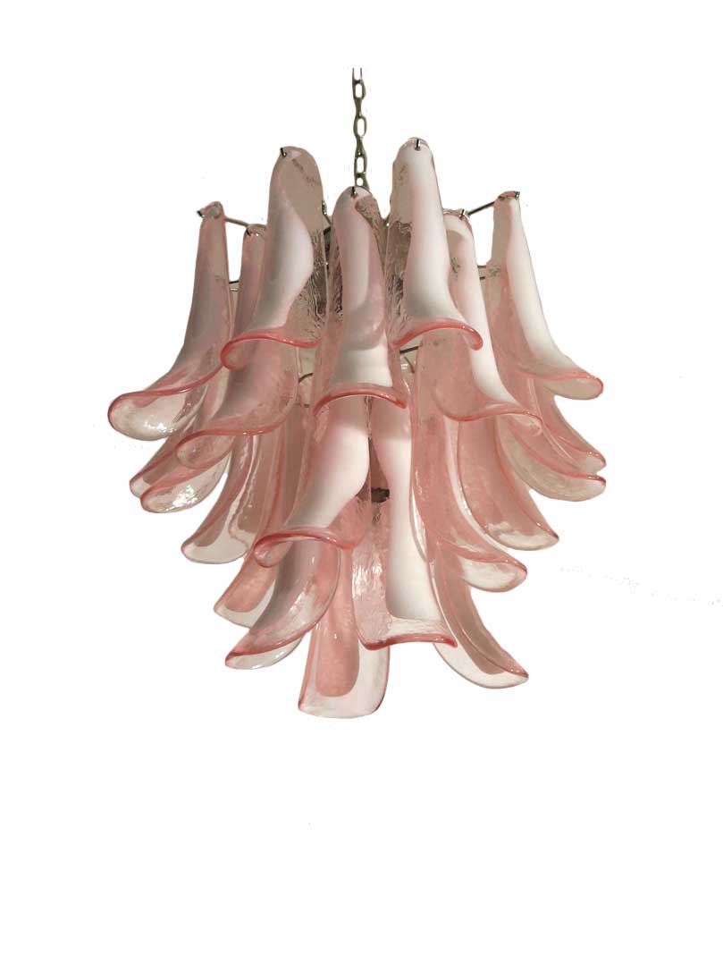 Murano lysekrone - 26 Lattimo - Rosa Krom blank