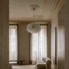 101 transparnet tube Murano chandelier cherry vintage interior
