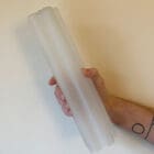 Matte white glass tube
