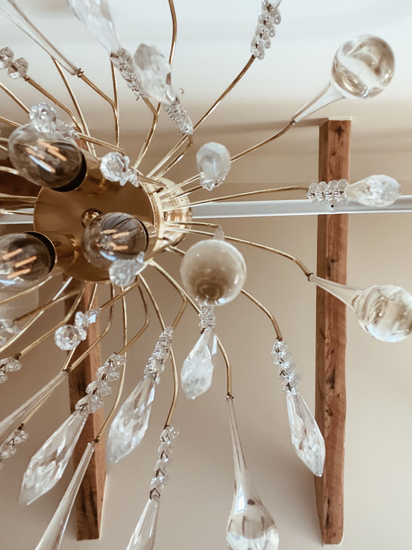 Vintage- Teardrop chandelier - Transparent